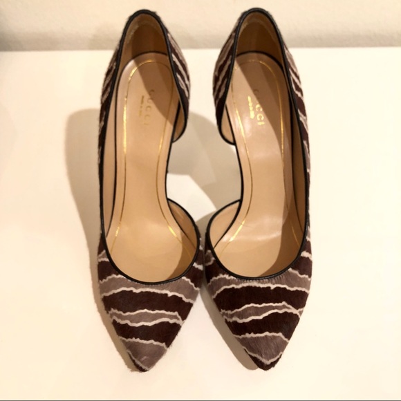 Gucci Shoes - Gucci Zebra Pony Hair Charlotte Pump